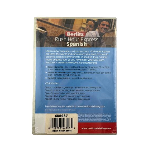 Berlitz Audio CD Rush Hour Express Spanish New Sealed - Picture 2 of 2